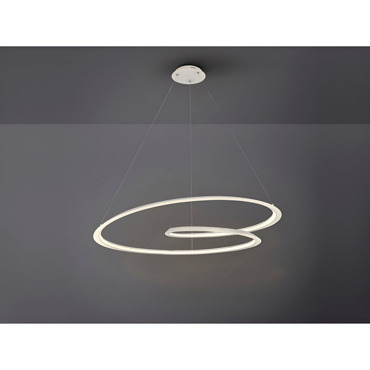 Looping LED Suspension Light 54W 3000K - White