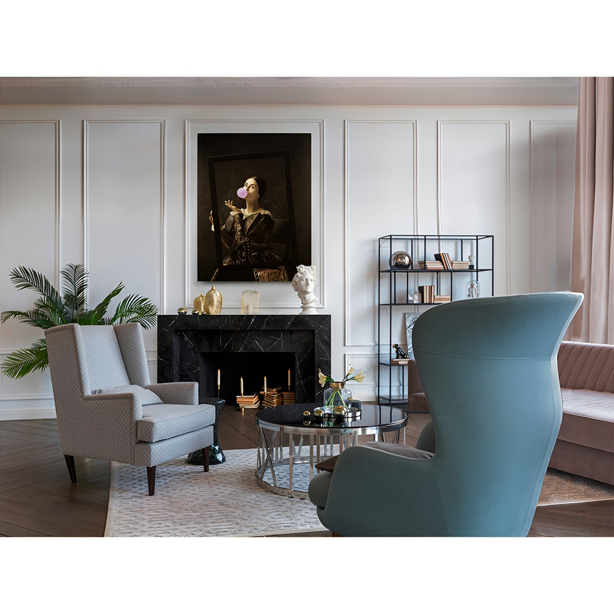 Bubble Gum Vintage Style Photography Print – 100x130cm