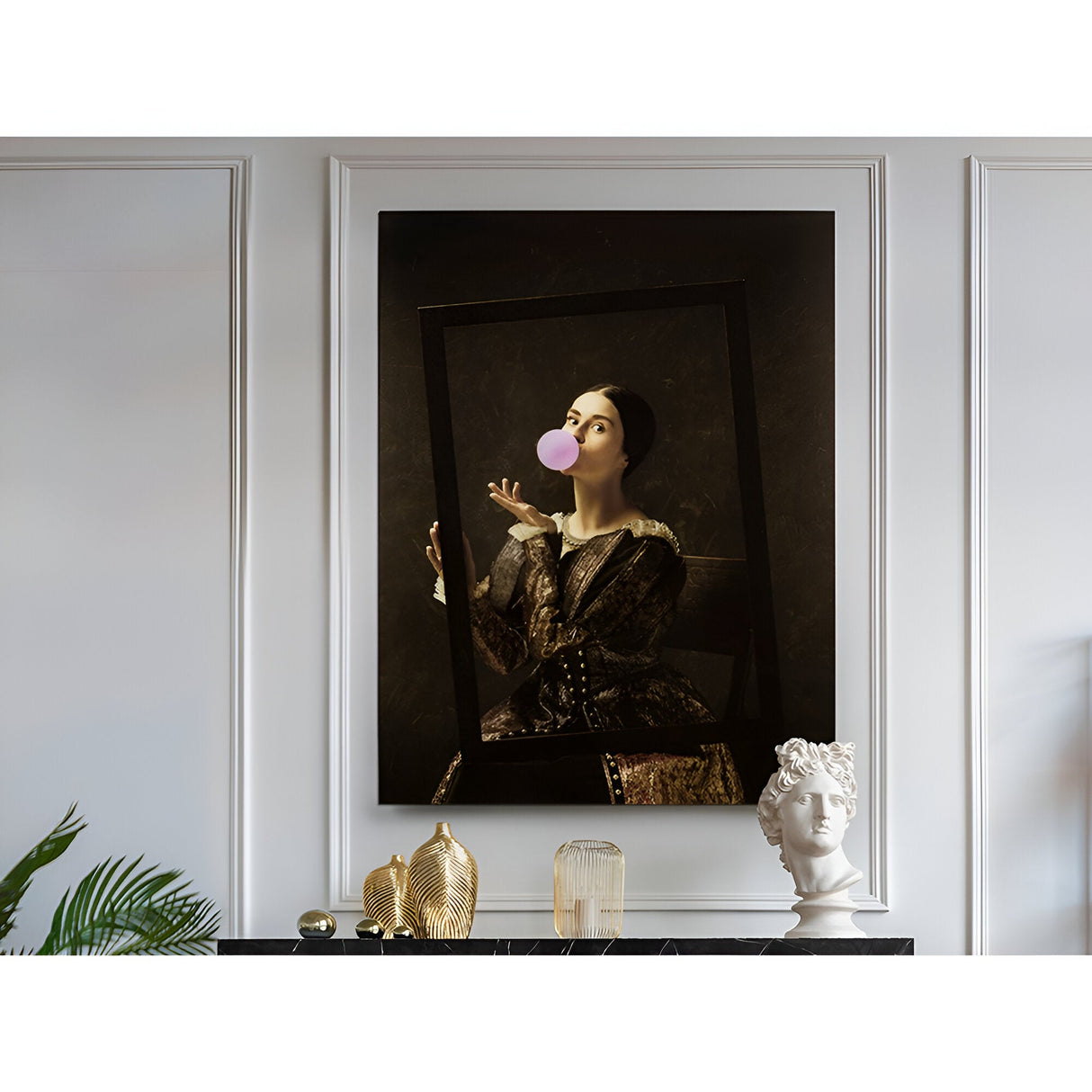 Bubble Gum Vintage Style Photography Print – 100x130cm