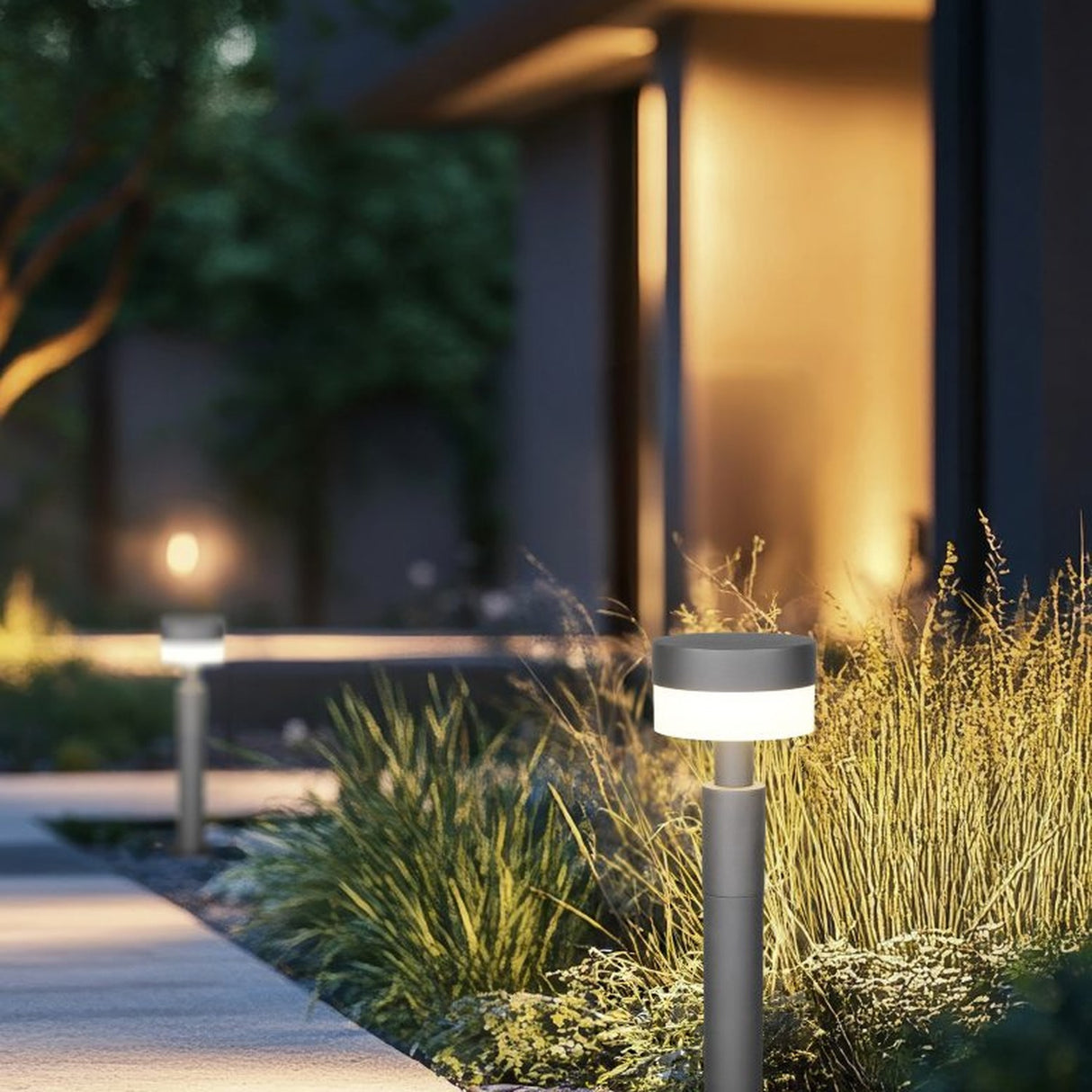 Mackenzie 50cm LED Outdoor Lamp Post – Anthracite