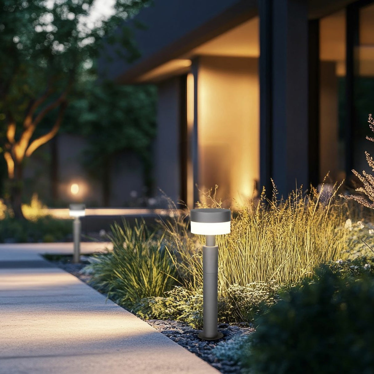 Mackenzie 50cm LED Outdoor Lamp Post – Anthracite