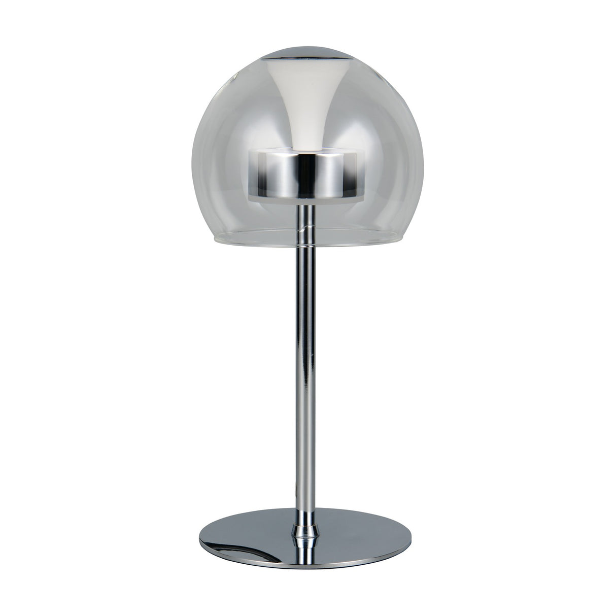Flynt LED Glass Table Lamp – Chrome