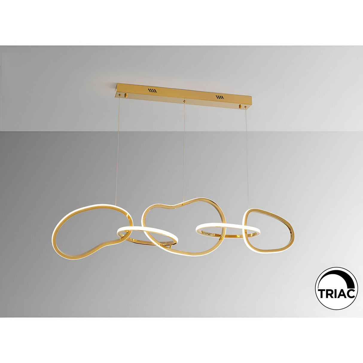 Nexo Dimmable LED Light Linear Suspension 75W 3000K - Gold