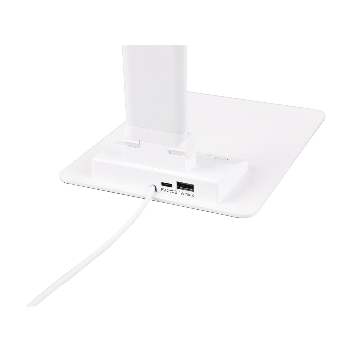 Travis LED USB Table Lamp – Matt White