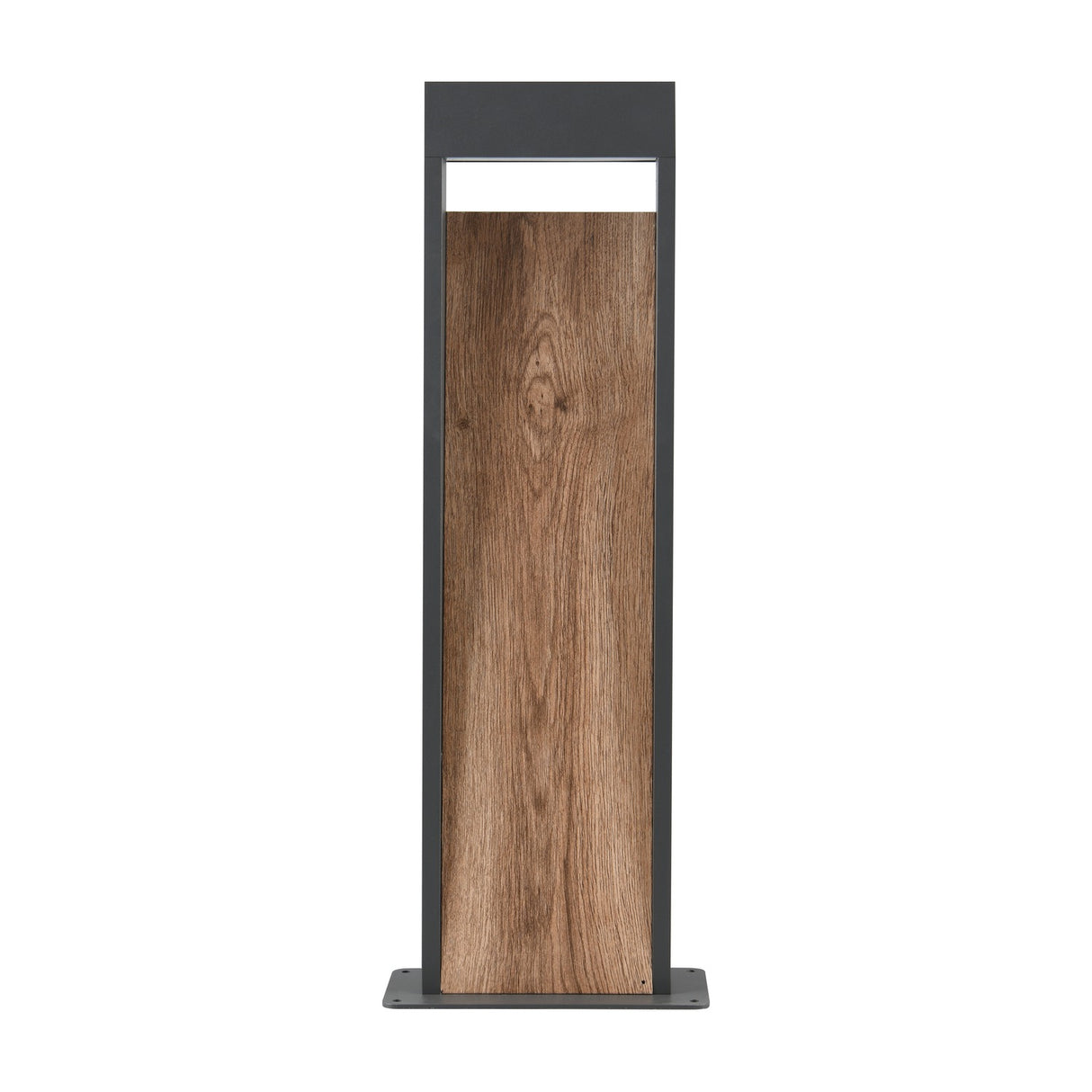 Salmon LED Linear Outdoor Lamp Post – Wood Effect