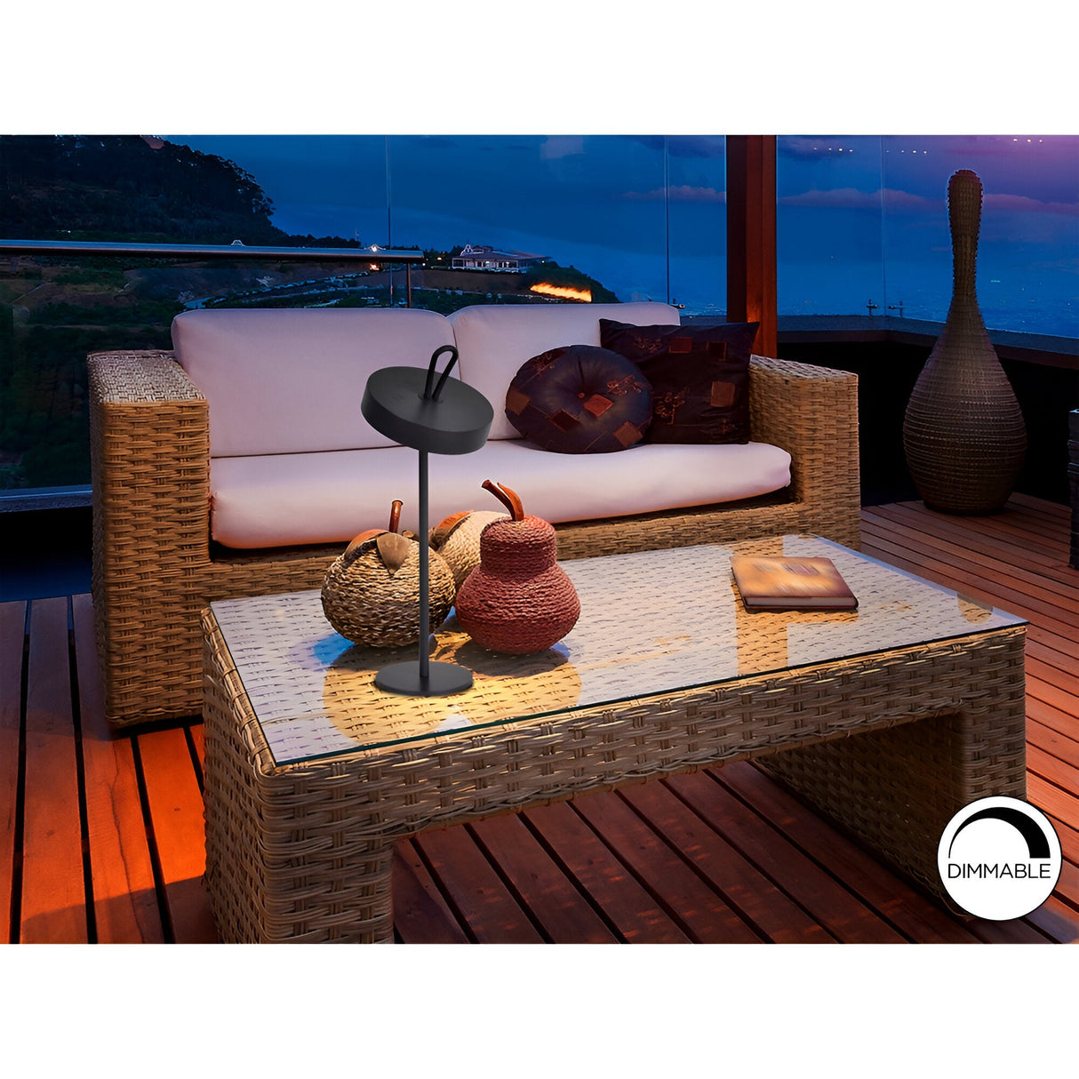 Gong Outdoor LED Table Lamp 2.5W 3000W - Black