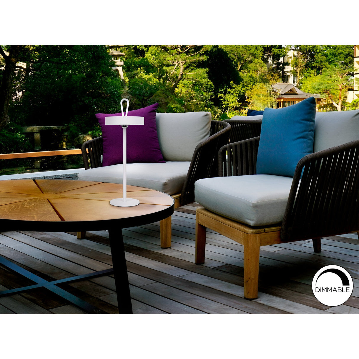 Gong Outdoor LED Table Lamp 2.5W 3000W - White