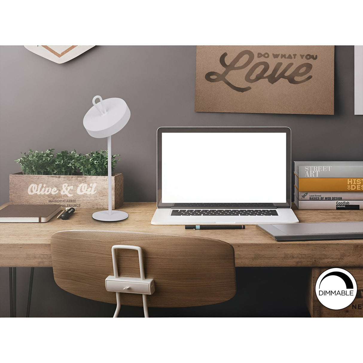 Gong Outdoor LED Table Lamp 2.5W 3000W - White