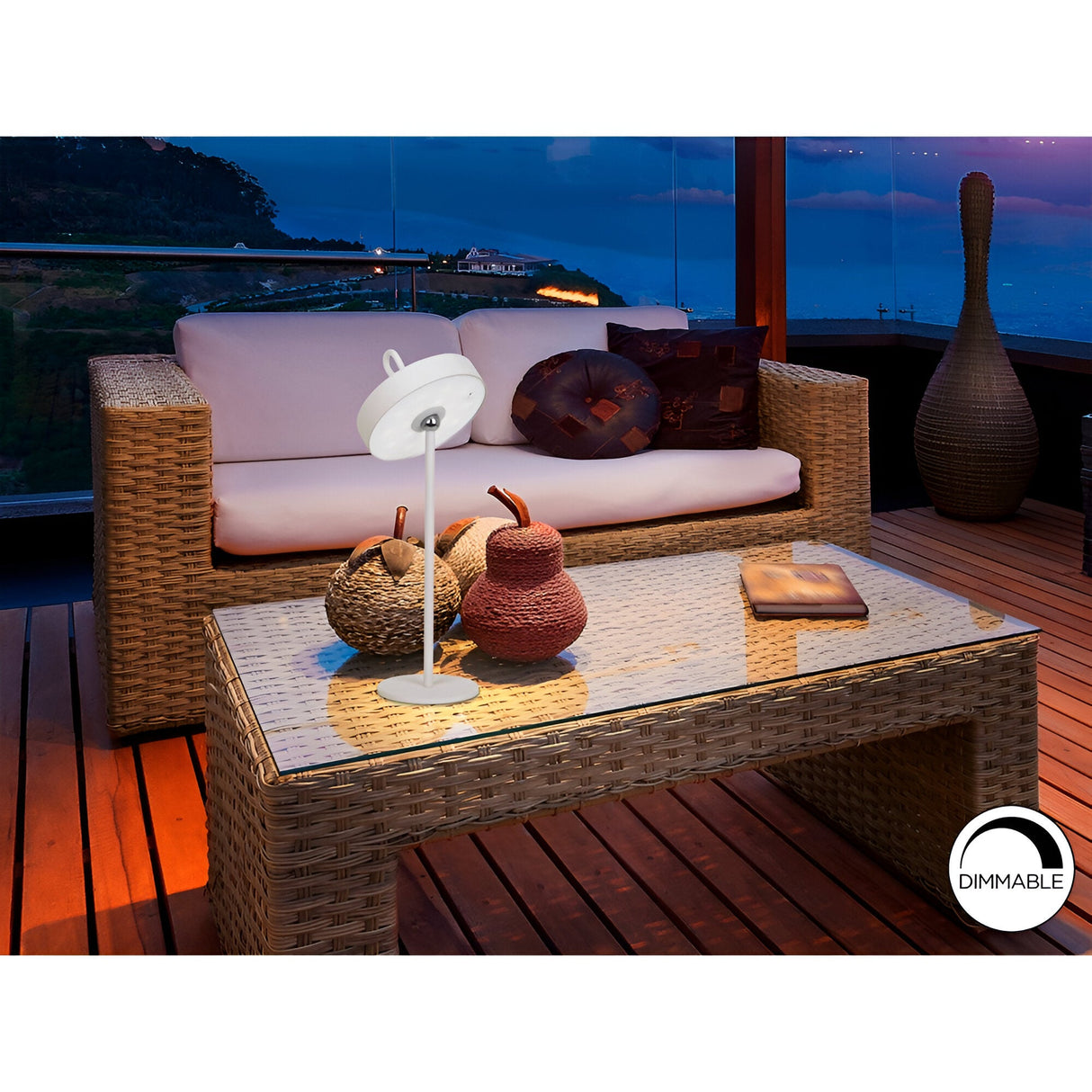 Gong Outdoor LED Table Lamp 2.5W 3000W - White
