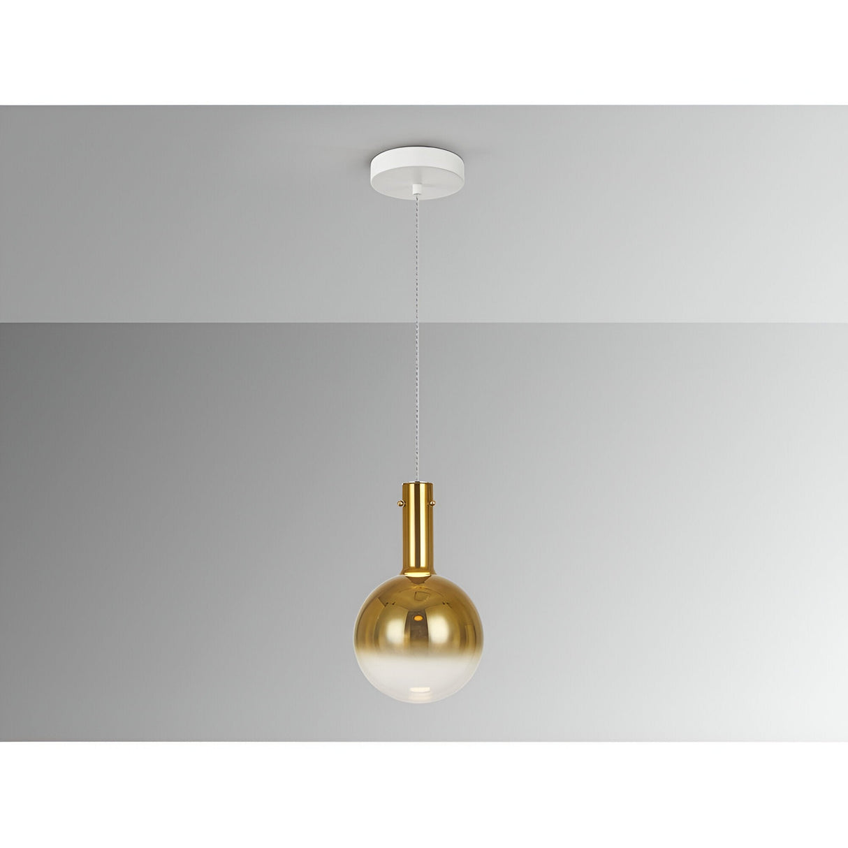 Matices LED Light Glass Pendant 4W 3000K - White/Matte Gold