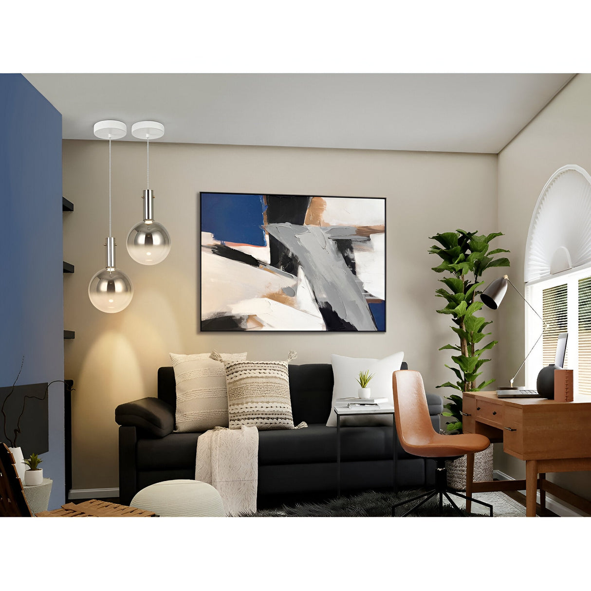 Matices LED Light Glass Pendant 4W 3000K - Matte White/Grey