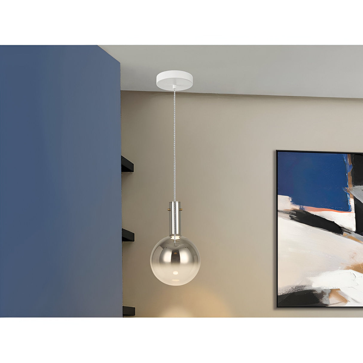 Matices LED Light Glass Pendant 4W 3000K - Matte White/Grey