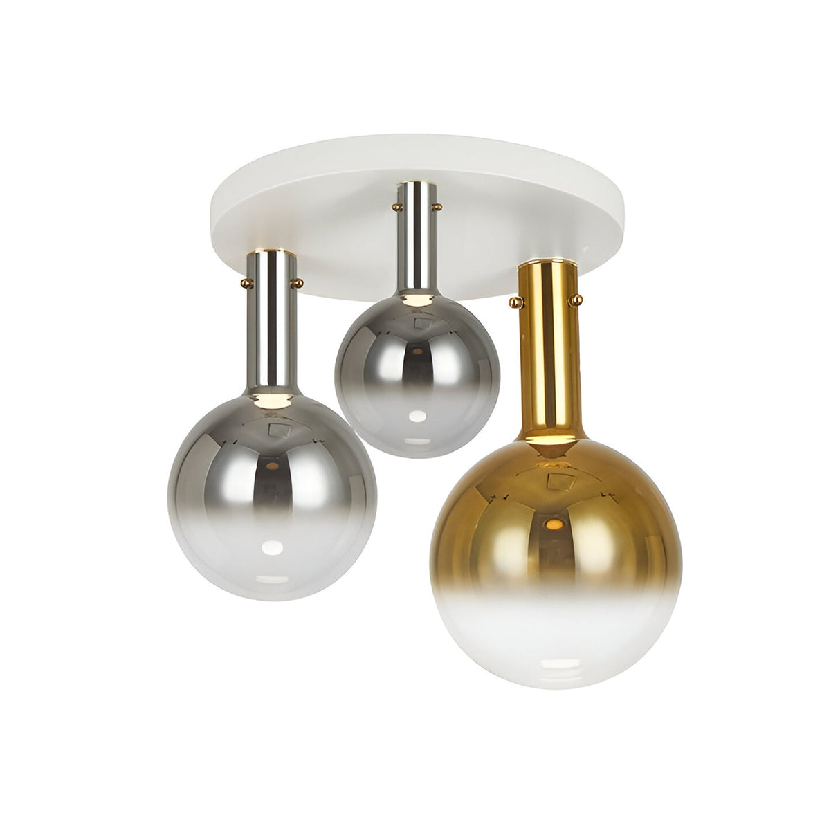 Matices 3 LED Light Glass Semi-Flush 15W 3000K - Silver/Gold