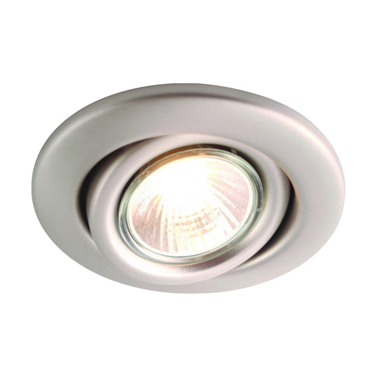 IP20 230V 50W max. GU10 Brushed Chrome Recessed Tilt Downlight