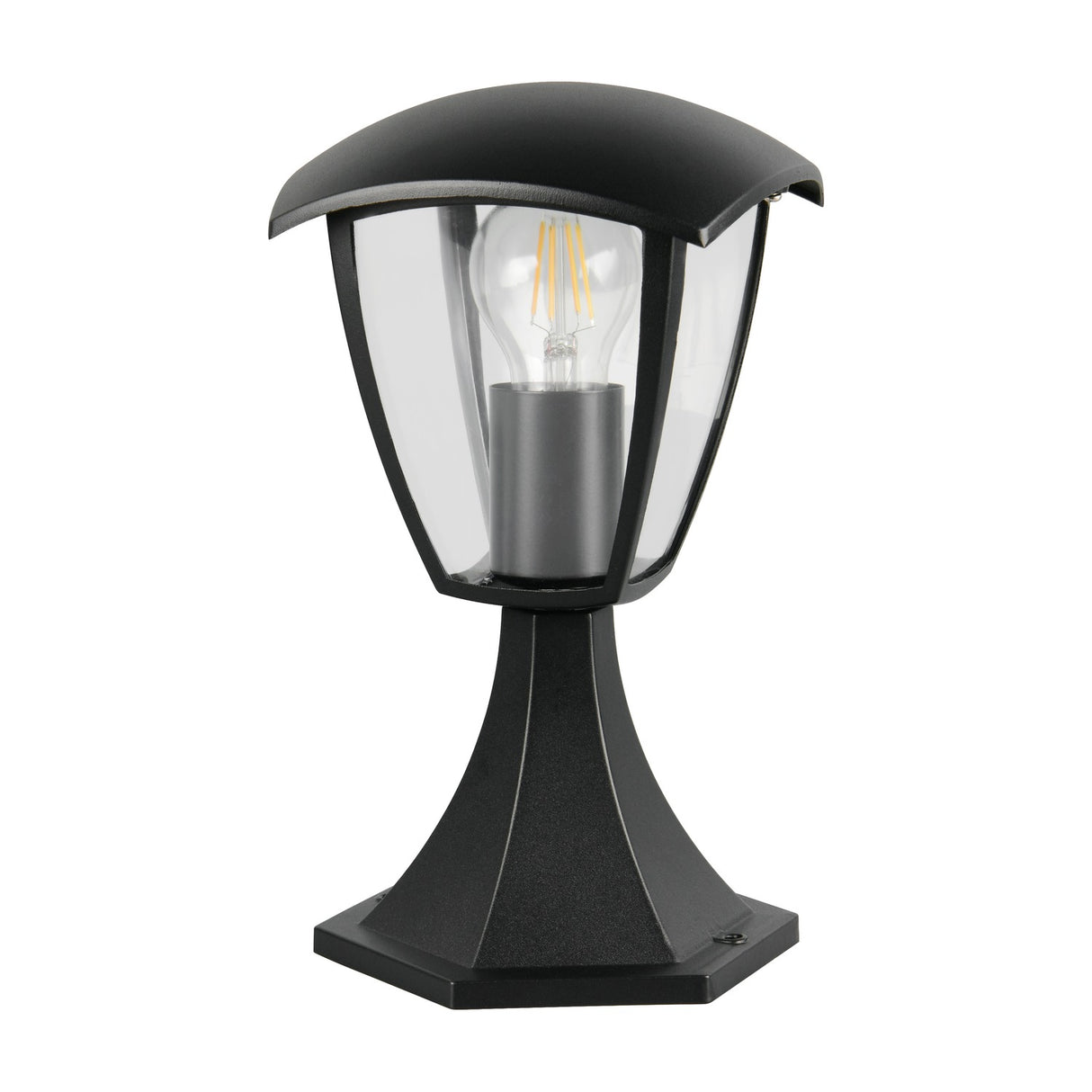 Venta Lantern Outdoor Lamp Post – Matt Black