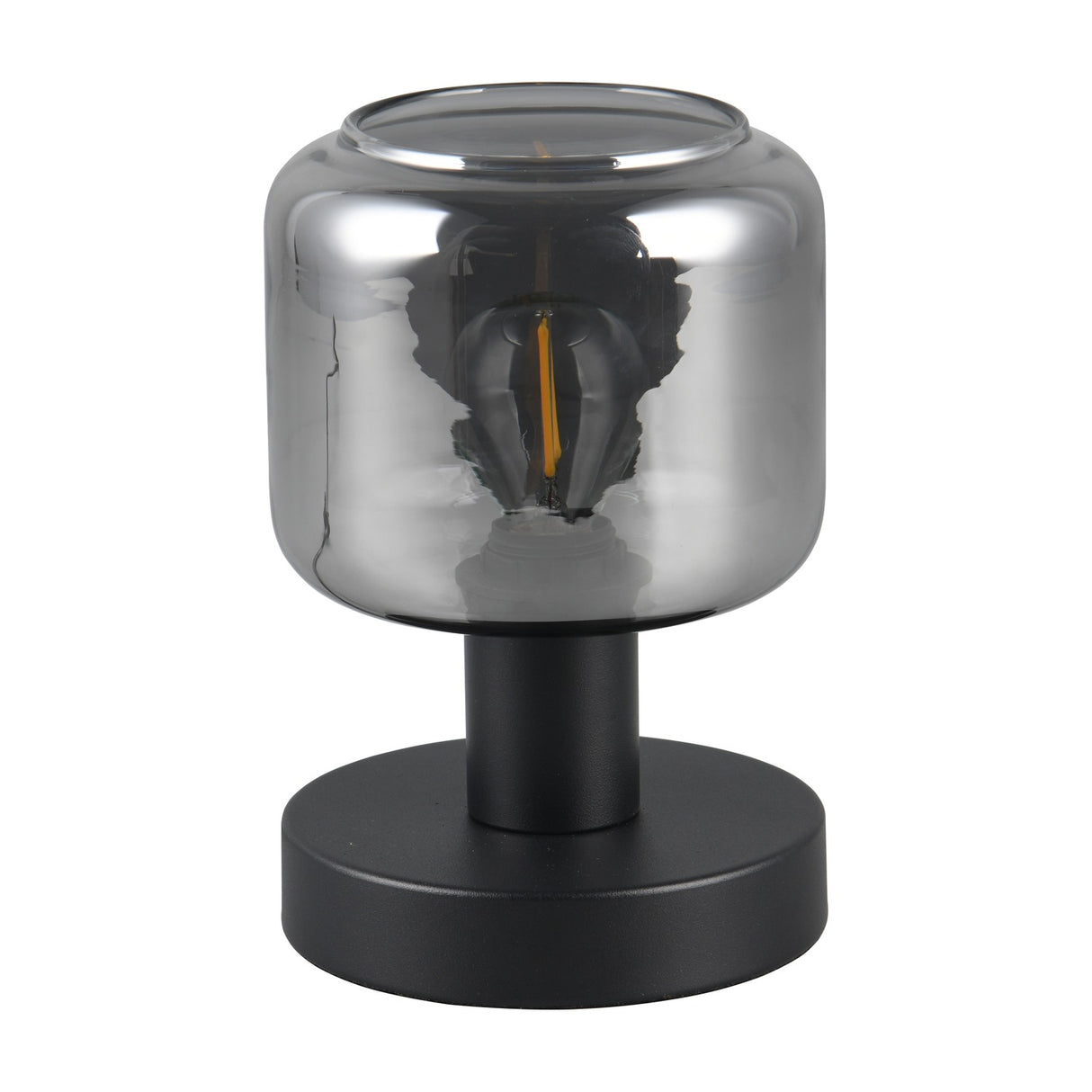Mataro Glass Table Lamp – Matt Black