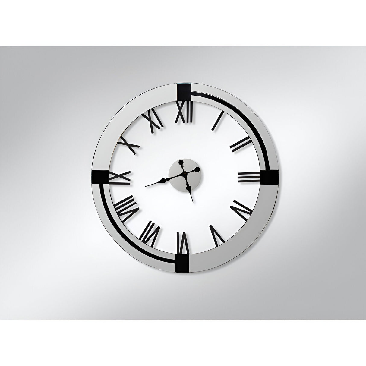 Kairos Silver Wall Clock - 87cm