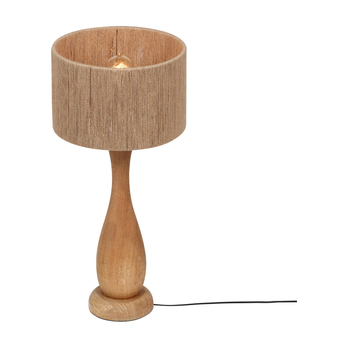 Toba Wooden Table Lamp – Natural
