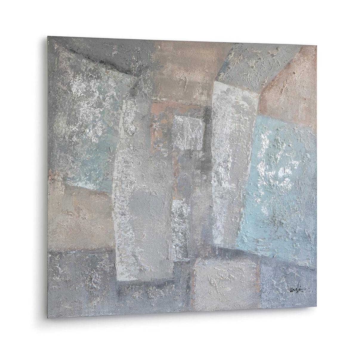 Planos Geometric Texture Acrylic Painting – 130x130cm