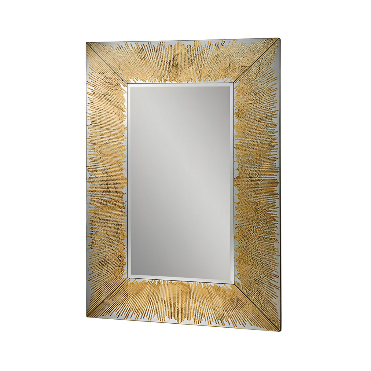 Aurora Rectangle Wall Mirror Gold - 120x80cm