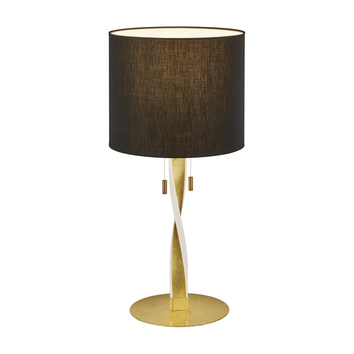 Nandor LED Fabric Table Lamp – Gold