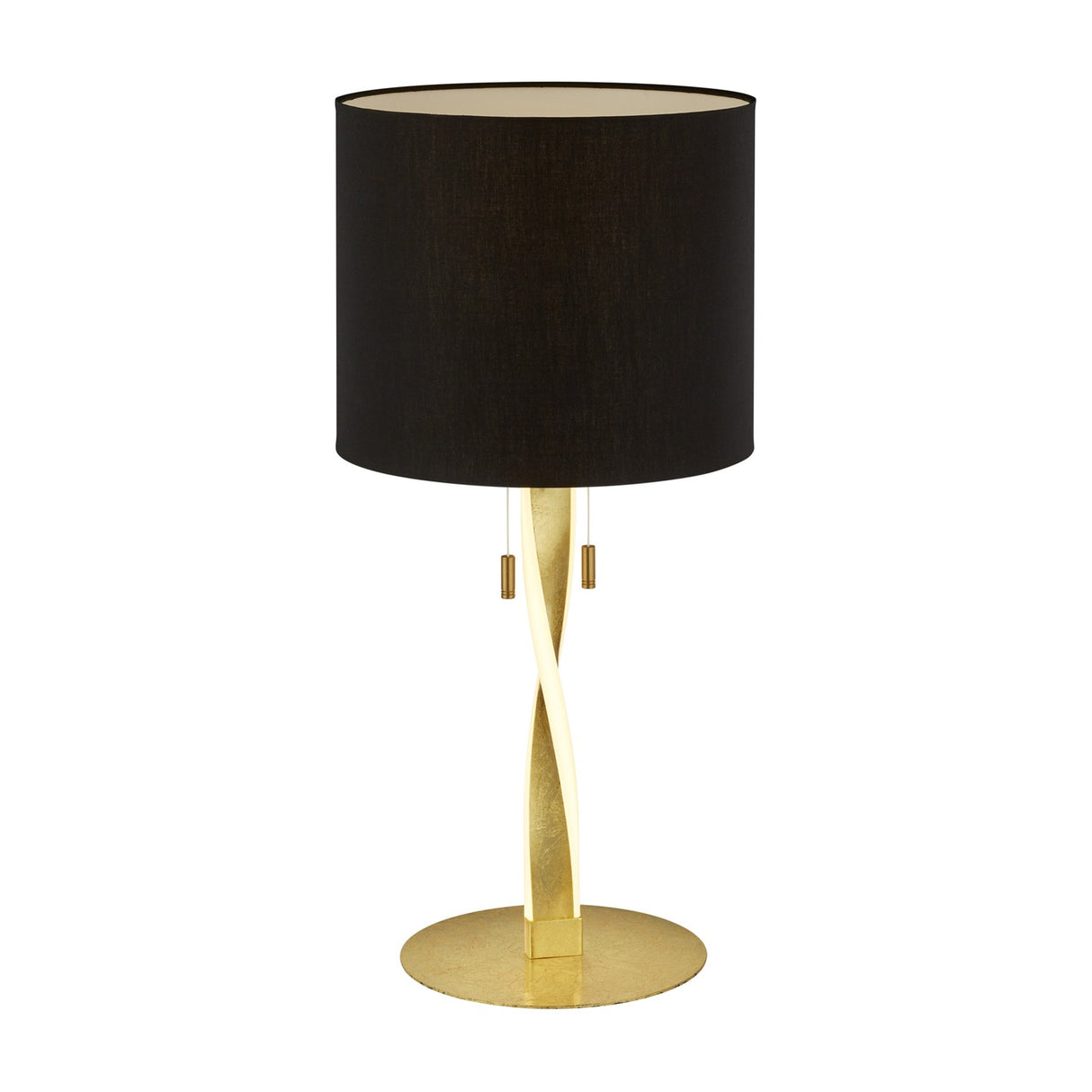 Nandor LED Fabric Table Lamp – Gold