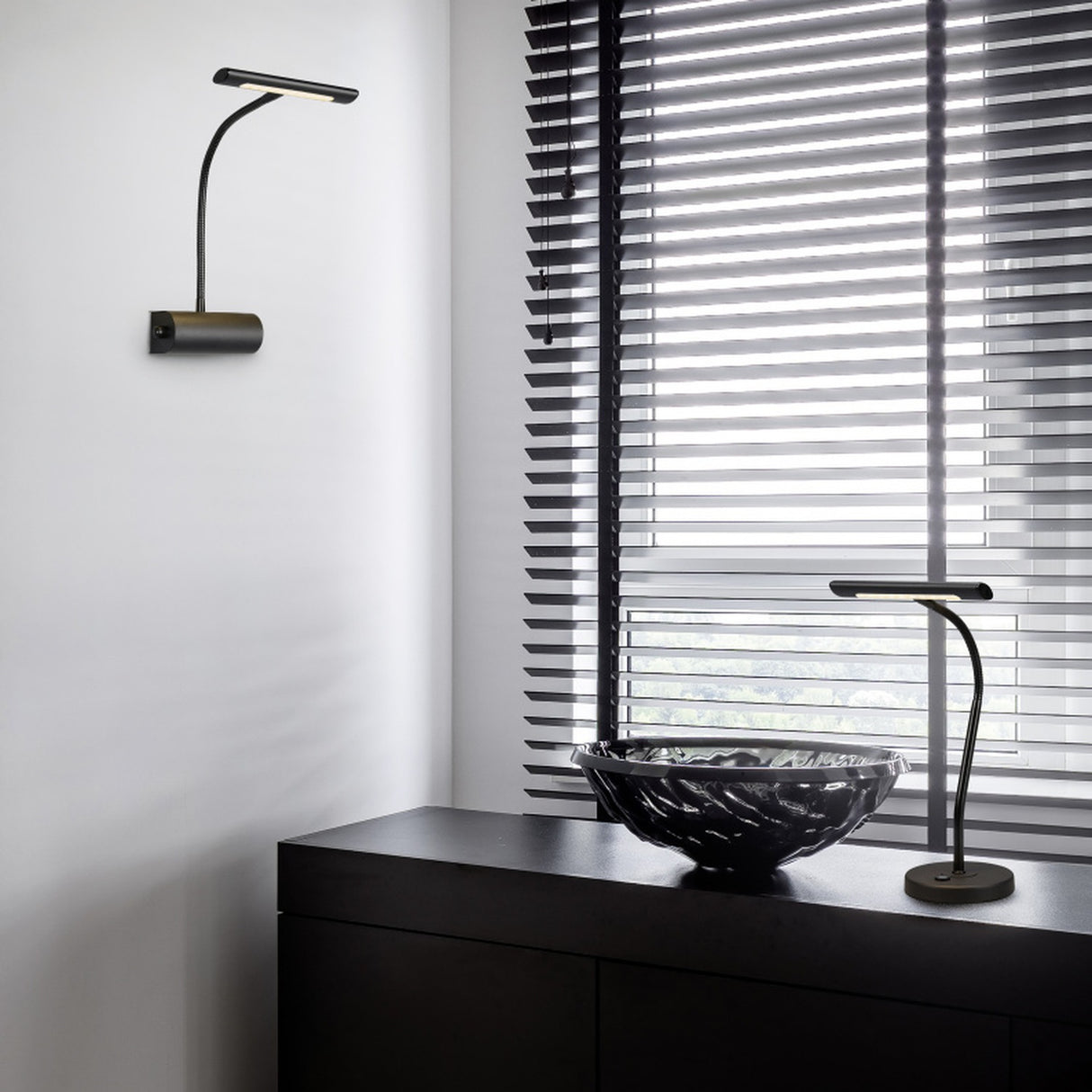 Curtis LED Table Lamp – Matt Black