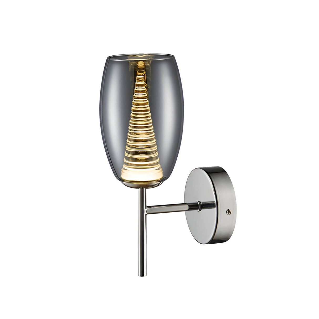 Nebula LED Glass Wall Light 5W 3000K - Transparent