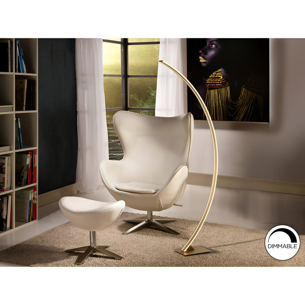 Arcus LED Floor Lamp 38W 3000K - Gold