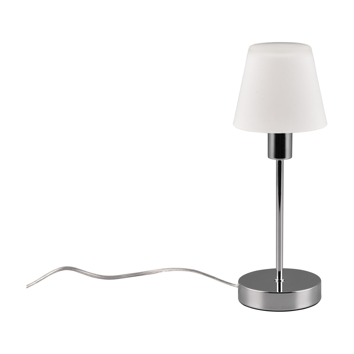 Luis II Glass Table Lamp – Chrome
