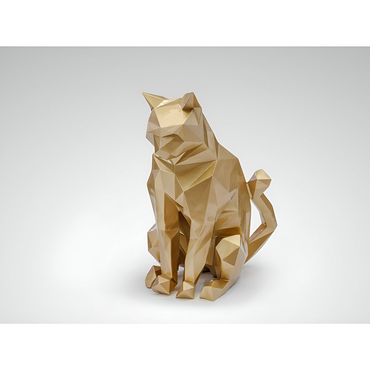 Future Gold Outdoor Cat Sculpture - 98cm