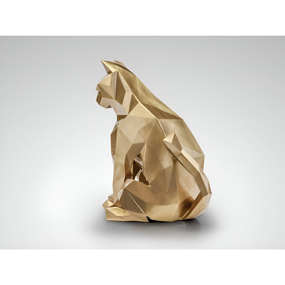 Future Gold Outdoor Cat Sculpture - 98cm