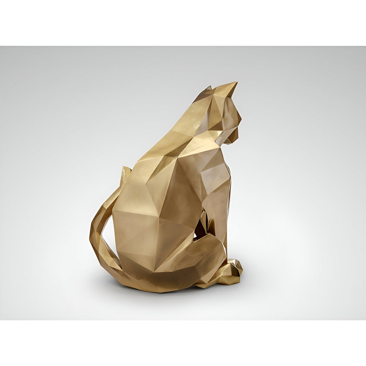 Future Gold Outdoor Cat Sculpture - 98cm