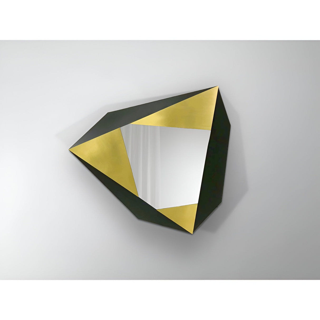 Facetas Gold & Black Stainless Steel Wall Art - 63x59cm