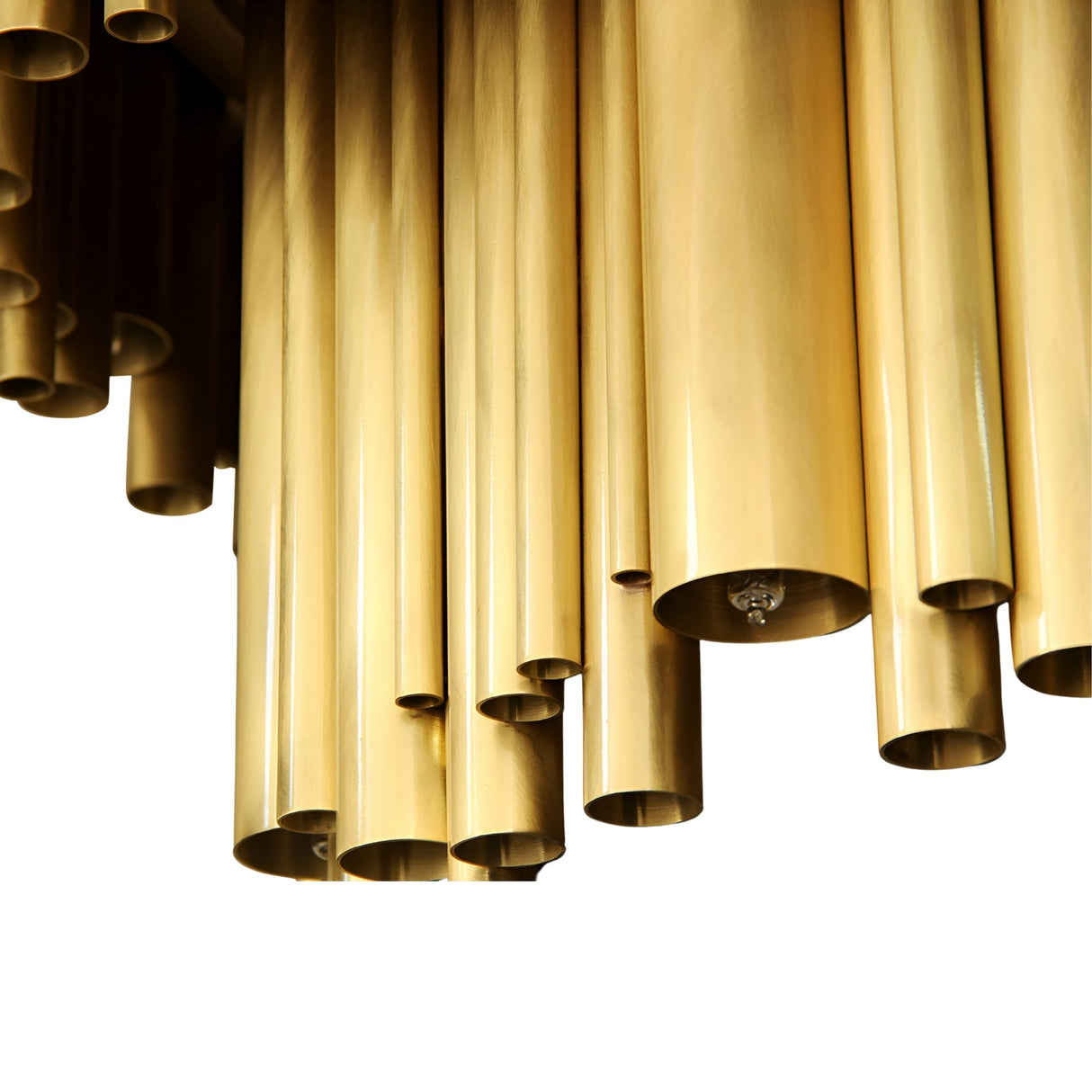 Aurelio 42 Light Brass Chandelier - Gold