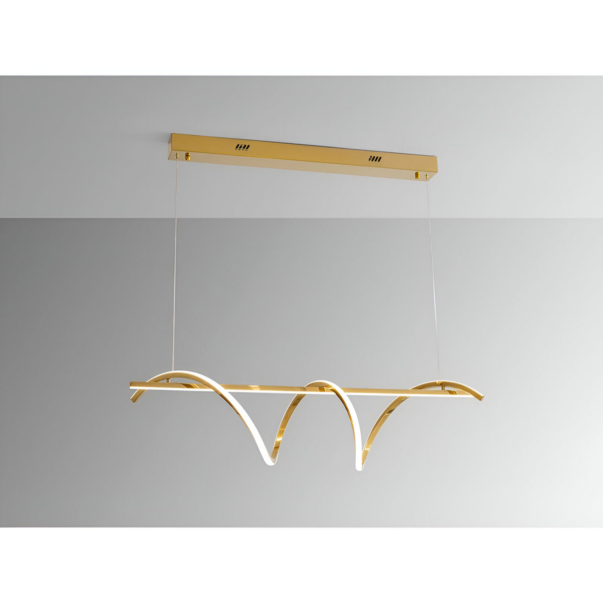 Asure Dimmable LED Light Linear Suspension 48W 3000K - Gold