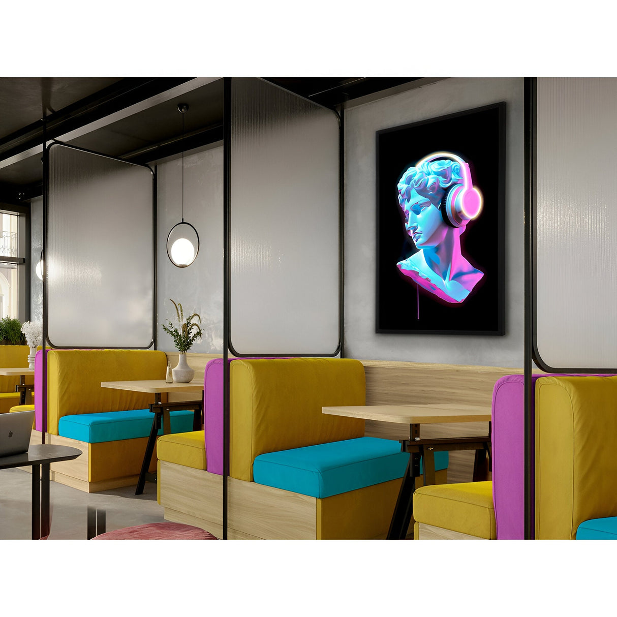 Busto Cyan Bust LED Photography - 80x120