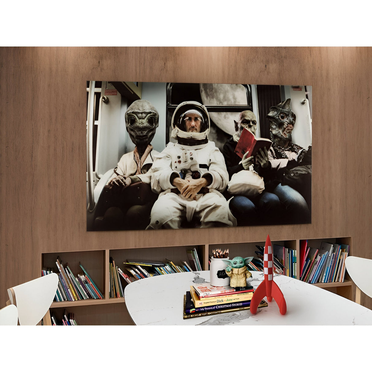 Galacticos Urban Nightlife Photography Print – 140x80cm