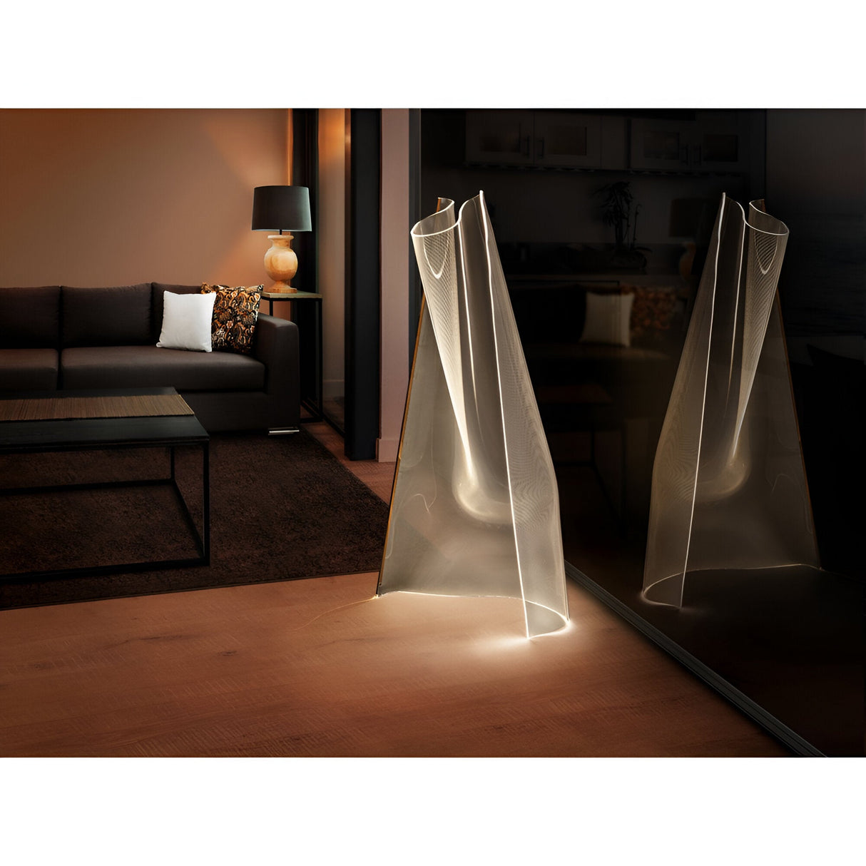 Velos II LED Floor Lamp 24W 3000K - Rose Gold