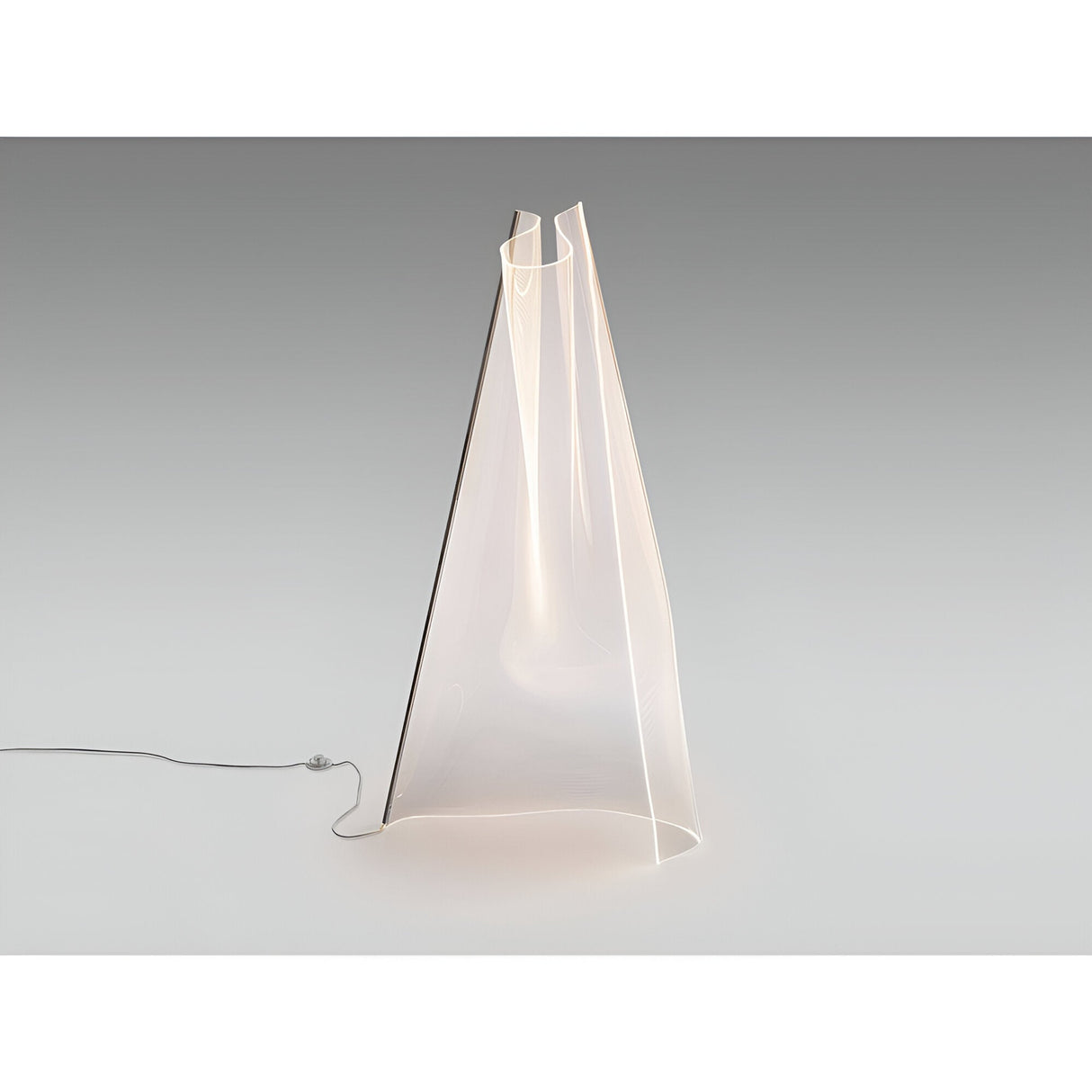Velos II LED Floor Lamp 24W 3000K - Transparent