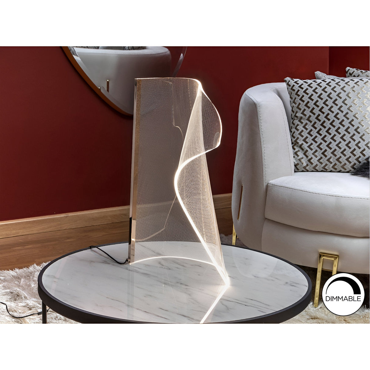 Velos II LED Table Lamp 12W 3000K - Rose Gold