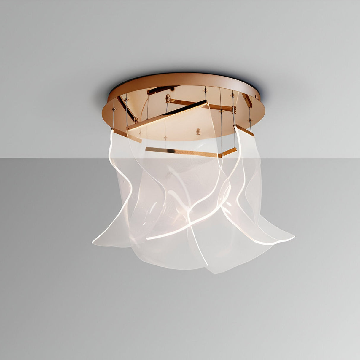 Velos 5 Light Dimmable LED Cluster Pendant Light 25W 3000K - Rose Gold