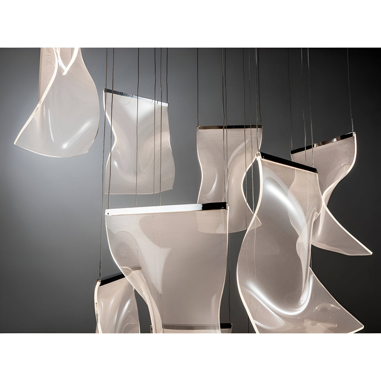 Velos 13 Dimmable LED Cluster Pendant Light - Chrome (With Remote Control)