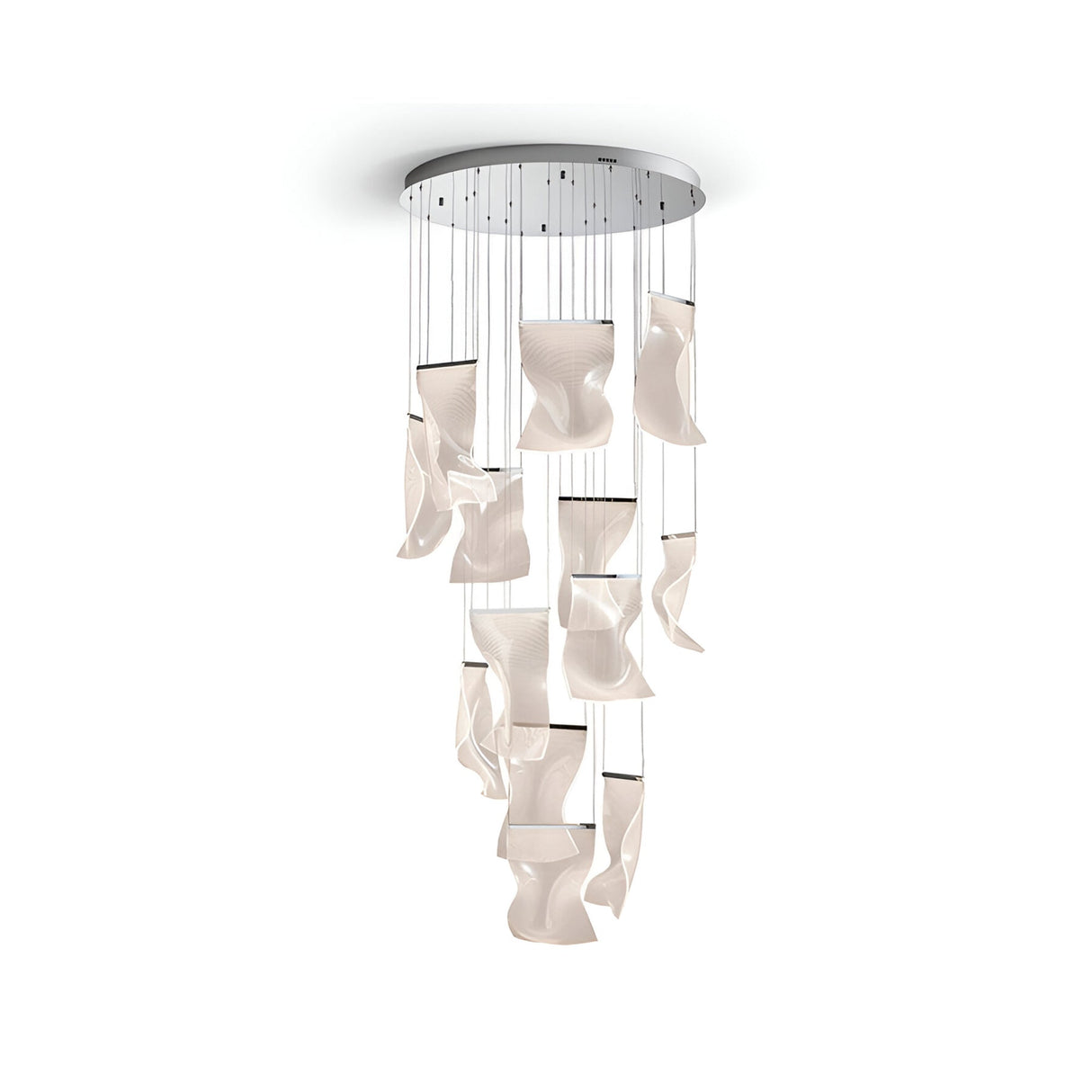 Velos 13 Dimmable LED Cluster Pendant Light - Chrome (With Remote Control)