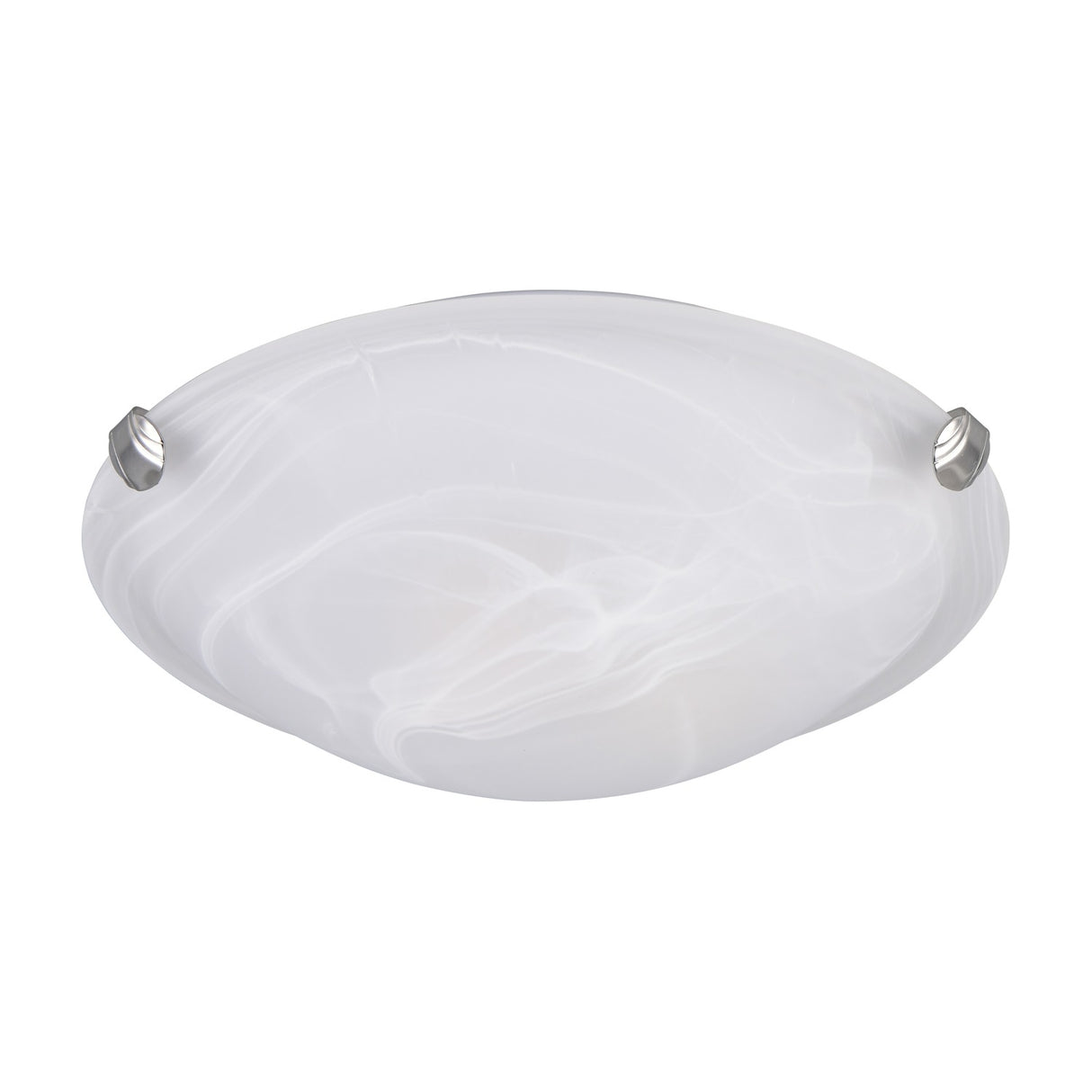 Adrian Glass Ceiling Light – Satin Nickel