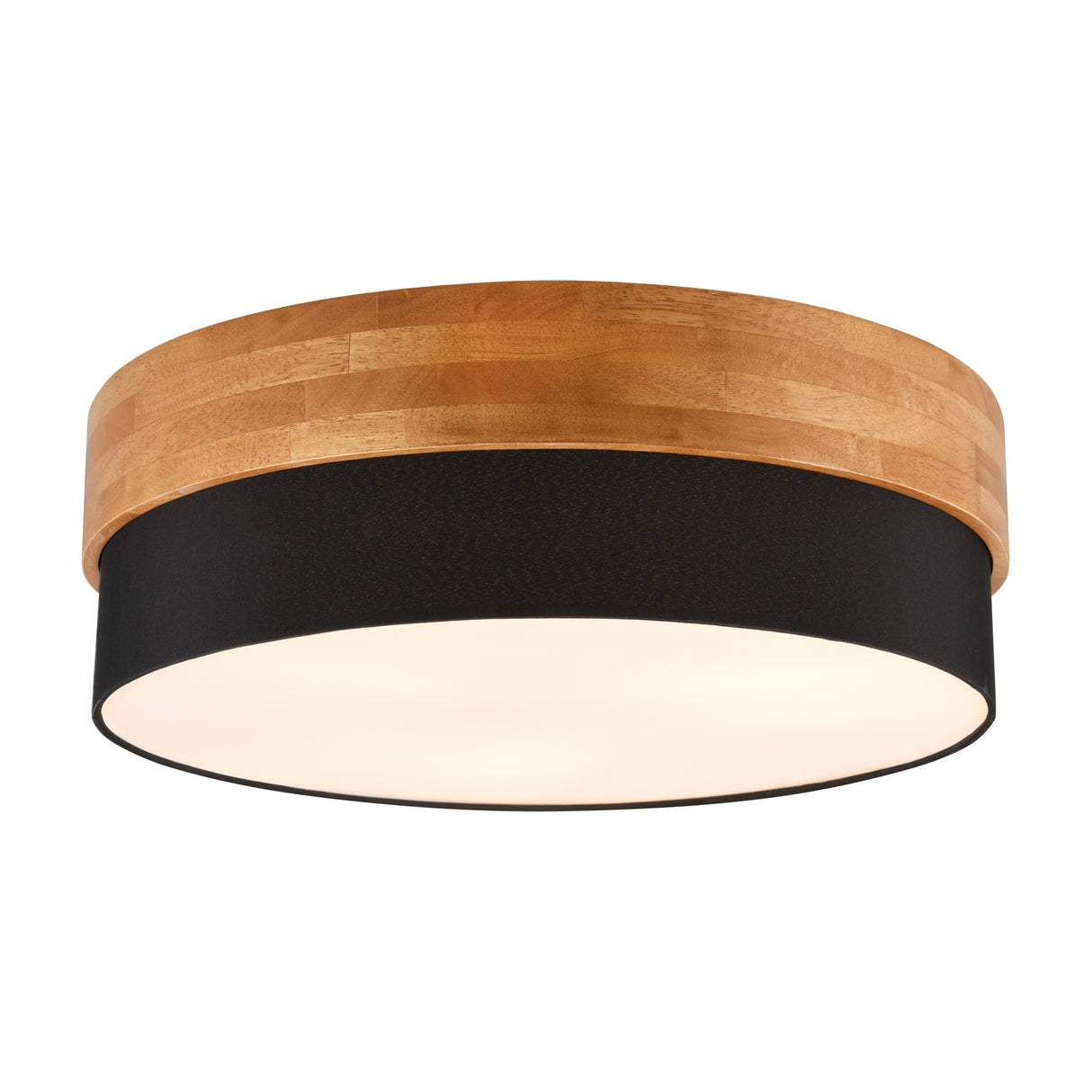 Seasons 3 Light Round Black Ceiling Light – Satin Nickel