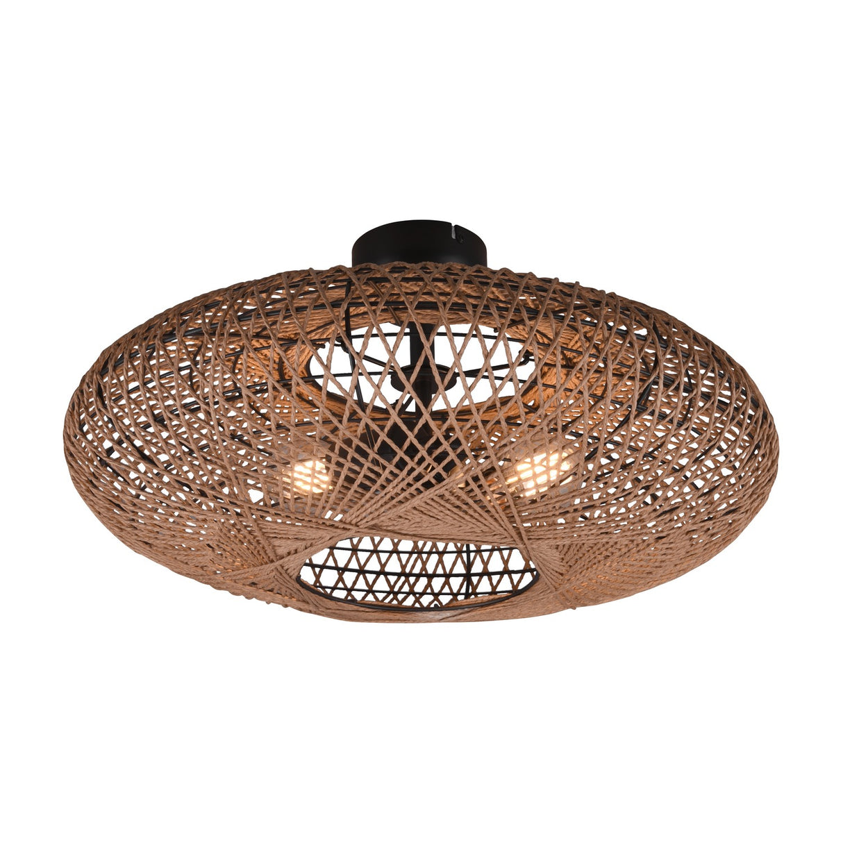 Hedda 2 Light Ceiling Light – Matt Black