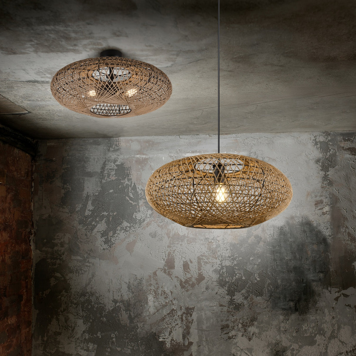 Hedda 2 Light Ceiling Light – Matt Black