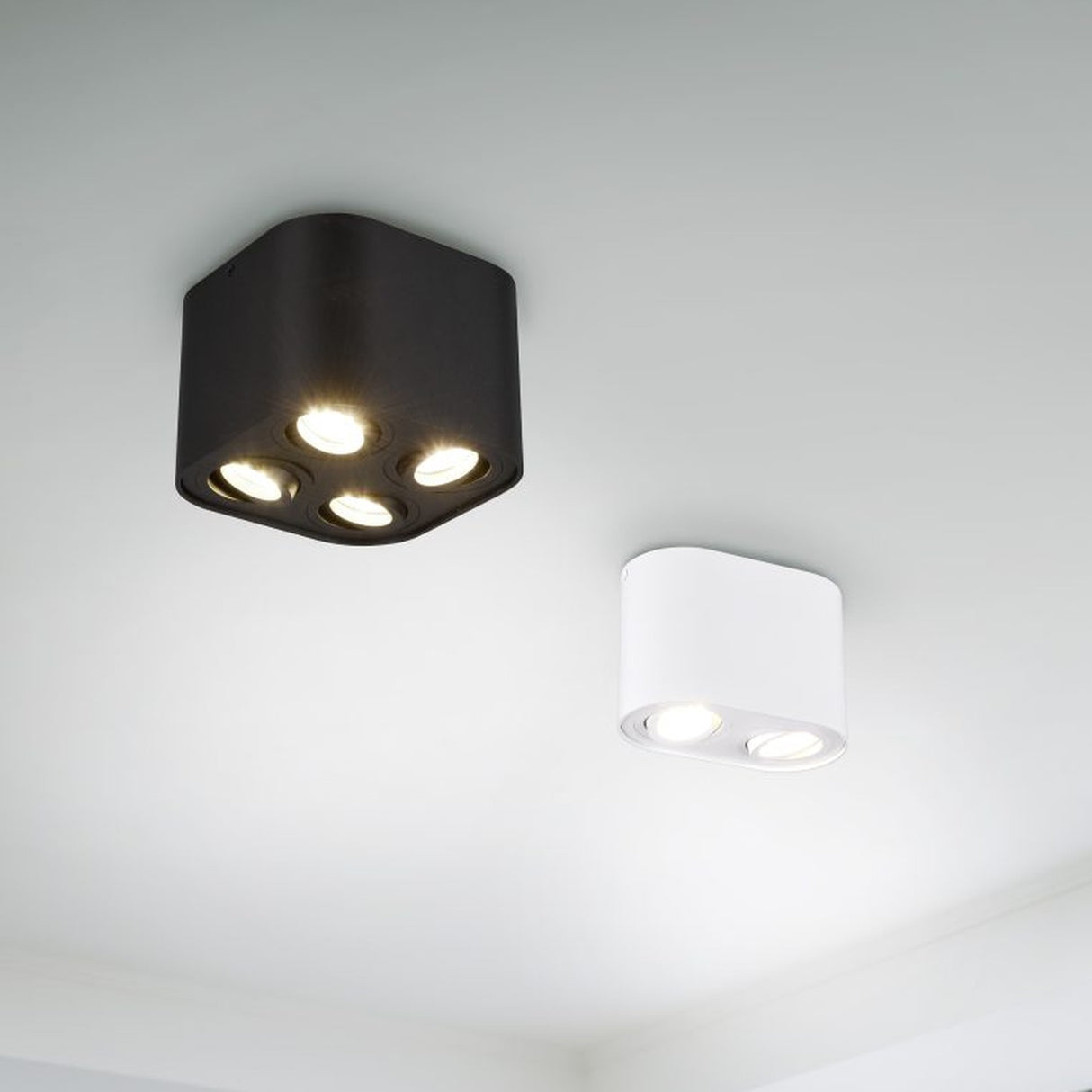 Cookie 2 Light Ceiling Light – Matt White