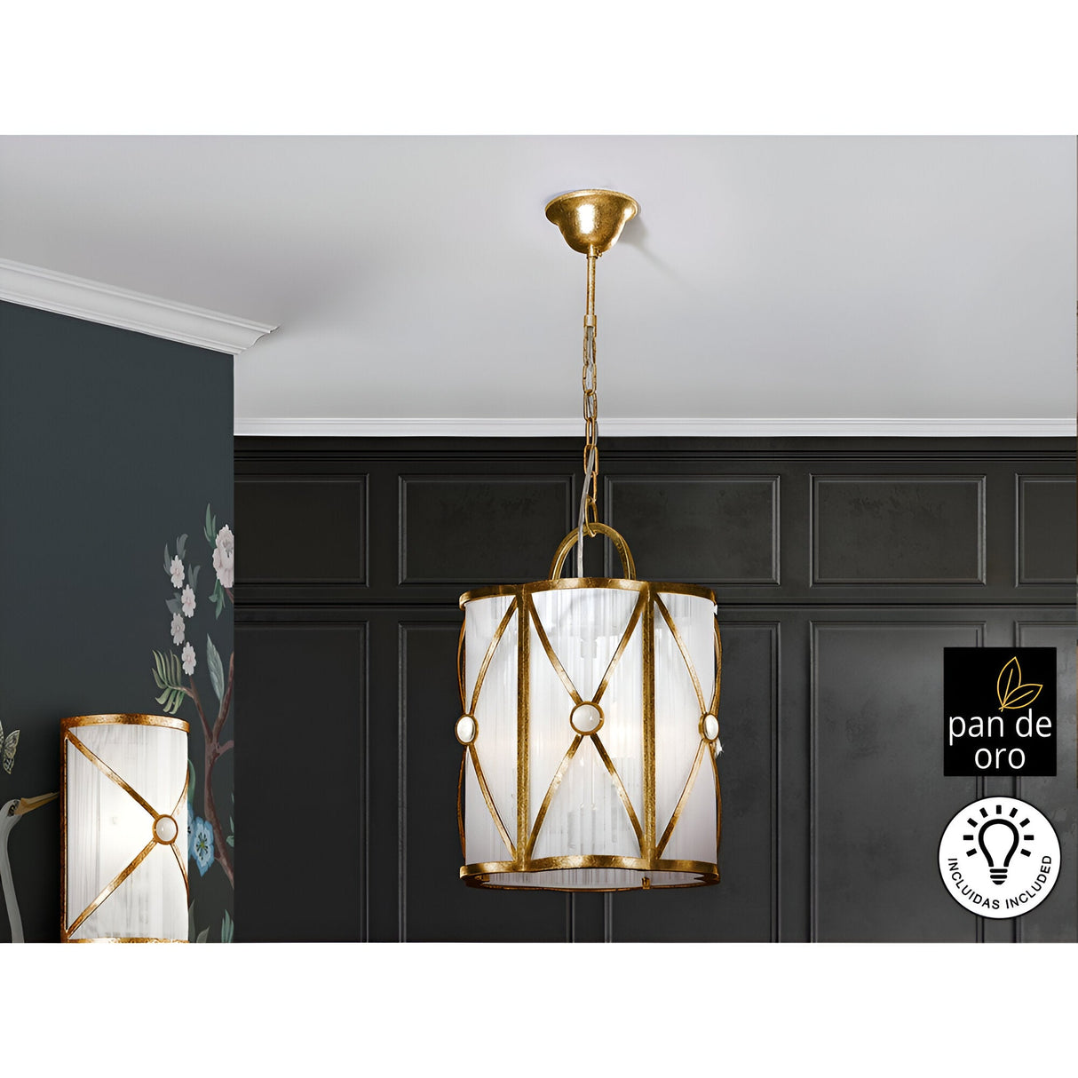 Esparta 3 Light Pendant - Gold